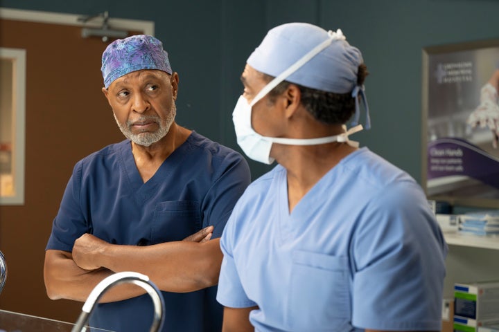 James Pickens Jr., pictured here in a scene of "Grey's Anatomy," revealed he has prostate cancer. His character also faces cancer on the long-running medical drama.