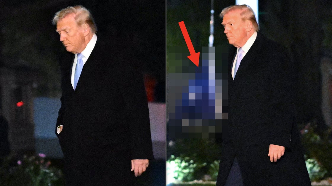 Trump Criticized For Appearing To Walk Past U.S. Flag On Ground At White House