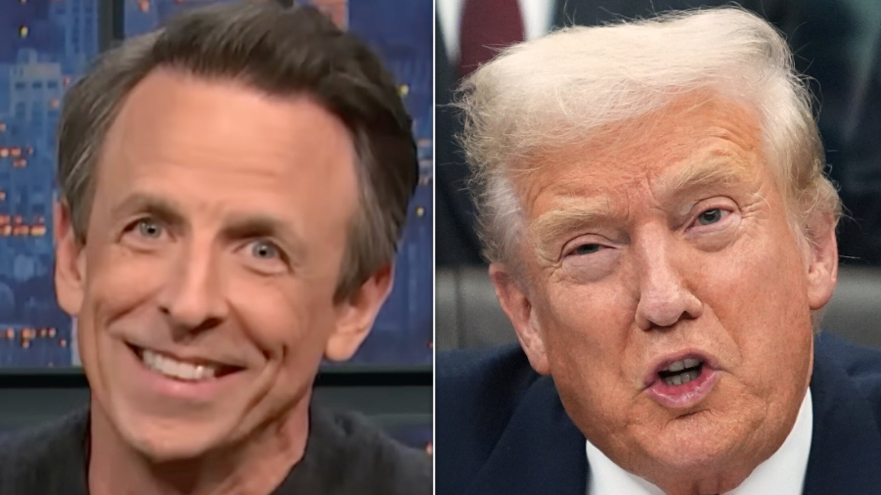 Seth Meyers Claps Back at Trump's Repeat Rage Over Catapult Joke