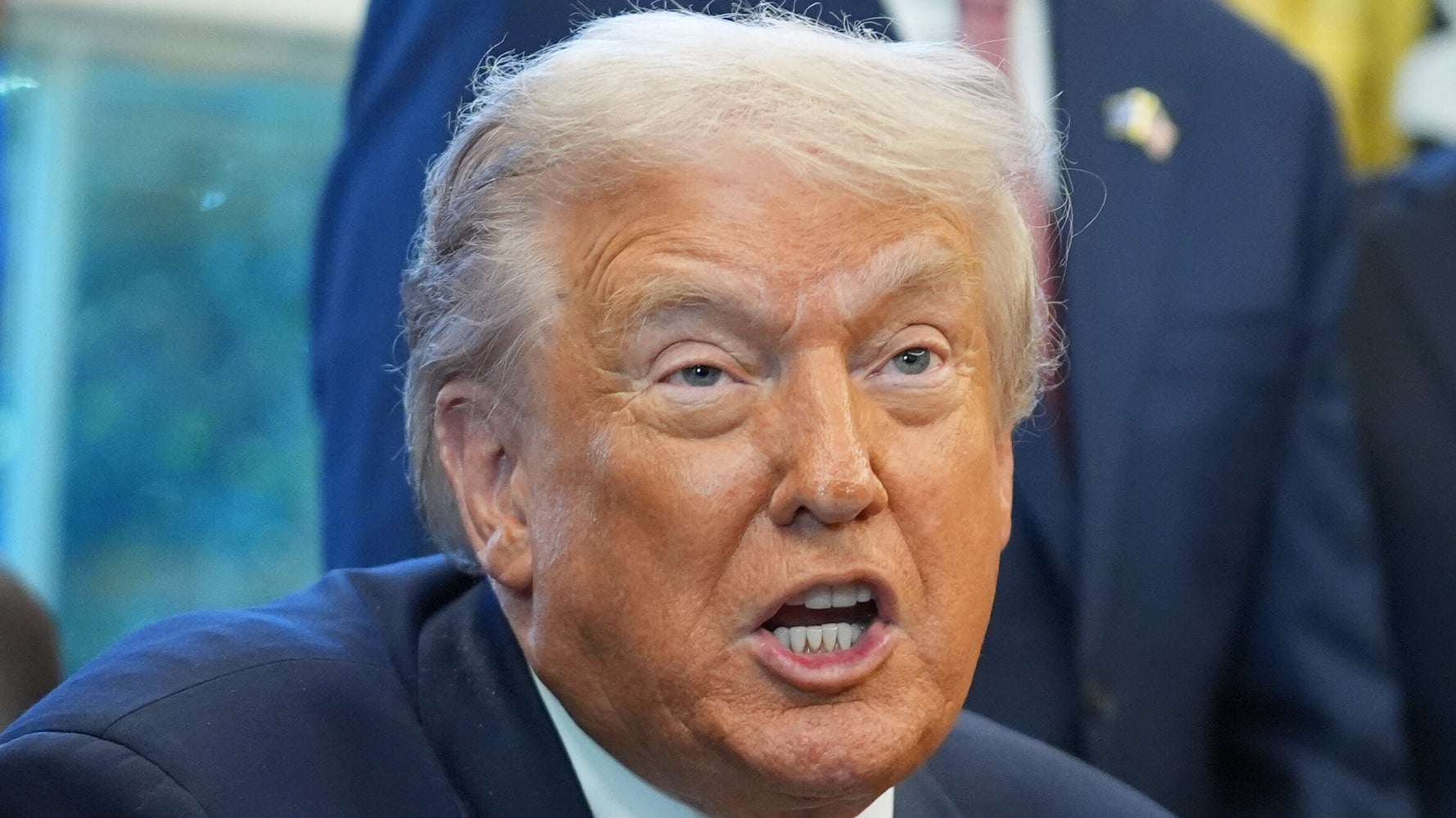 Trump Blames Hoarse Voice on Yelling at 'Stupid' People in Trade Dispute
