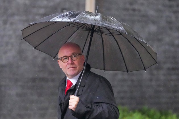 Lord Hermer, Britain's Attorney General arrives to attend Cabinet last month.