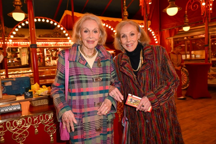 Alice Kessler and Ellen Kessler during the Circus Roncalli "ARTistART" premiere at Werksviertel München on Oct. 24, 2025, in Munich, Germany. 
