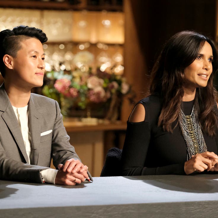 Melissa King (left) and Padma Lakshmi pictured here during Season 18 of "Top Chef."