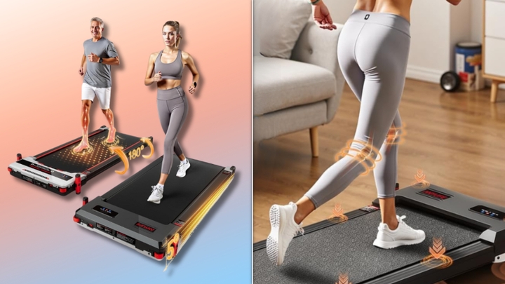 This minimal treadmill can keep you active indoors when it's nasty out. Nab it on sale today.