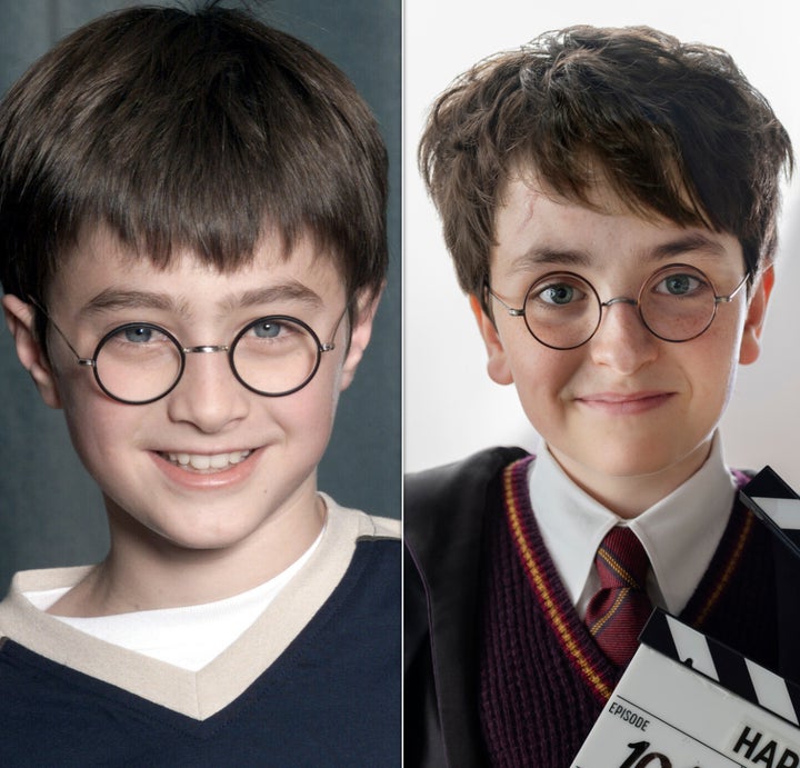 Young Danielle Radcliffe and Dominic McLaughlin.