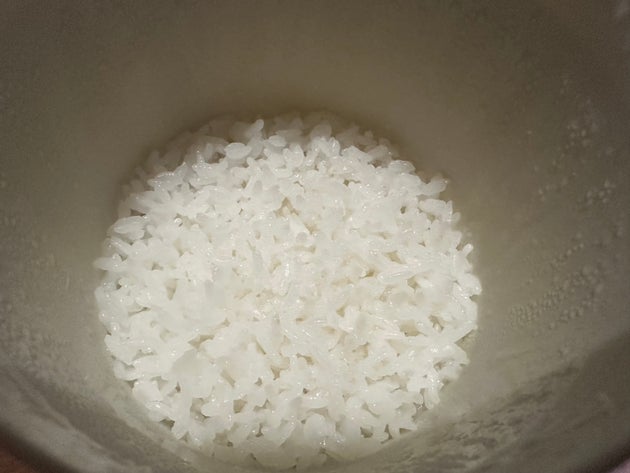 芯が残るご飯でした