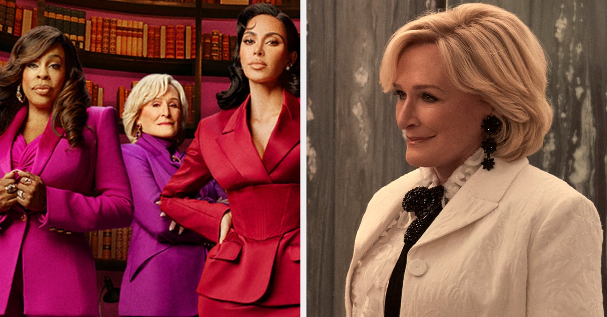 Glenn Close Defends Kim Kardashian After Scathing All’s Fair Reviews ...