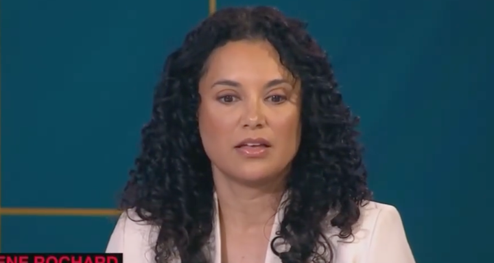 Jeffrey Epstein survivor Sharlene Rochard on “The Briefing With Jen Psaki” on Wednesday.