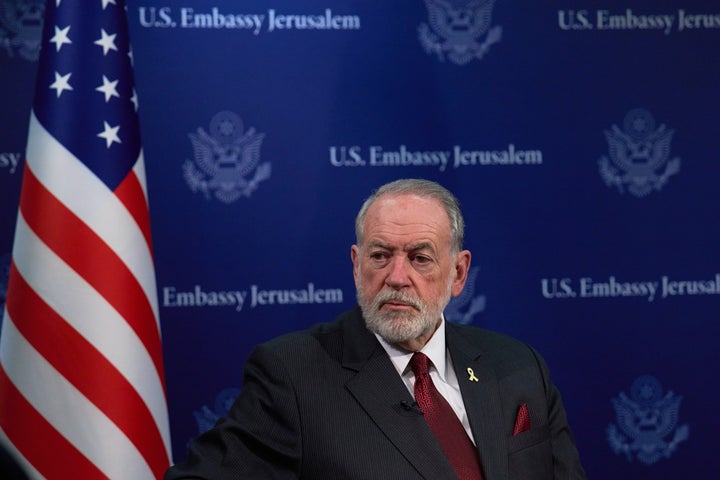 The White House said it was unaware of a meeting between U.S. Ambassador to Israel Mike Huckabee, pictured, and Jonathan Pollard.