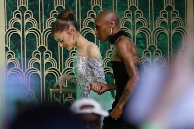 Ariana Grande and Cynthia Erivo at the Wicked For Good premiere in Singapore last year