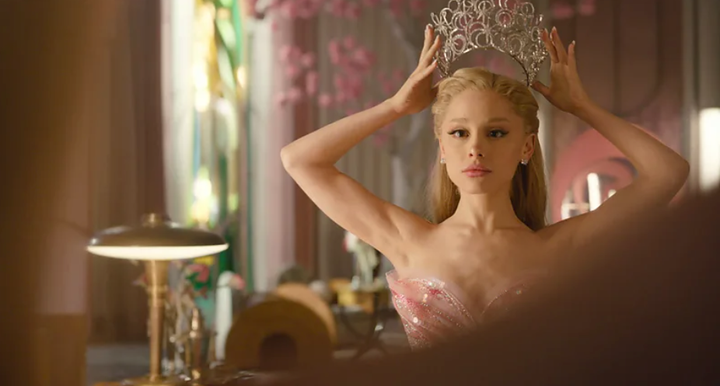 Ariana Grande as Glinda in "Wicked: For Good."