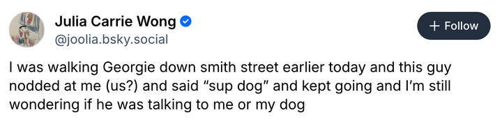 Screenshot @joolia.bsky.social via Bluesky