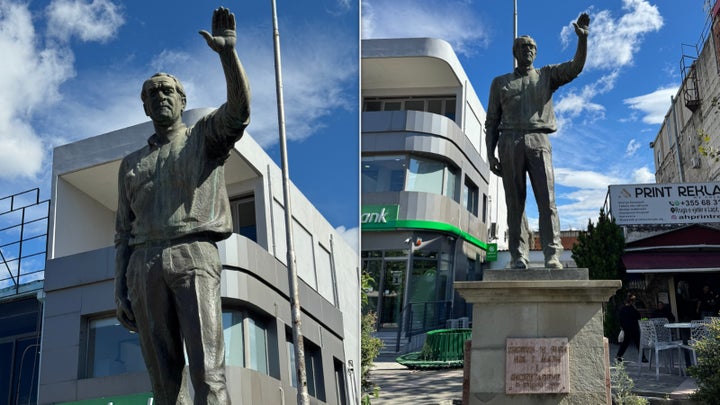 There is a statue of the former U.S. president in Fushë-Krujë.