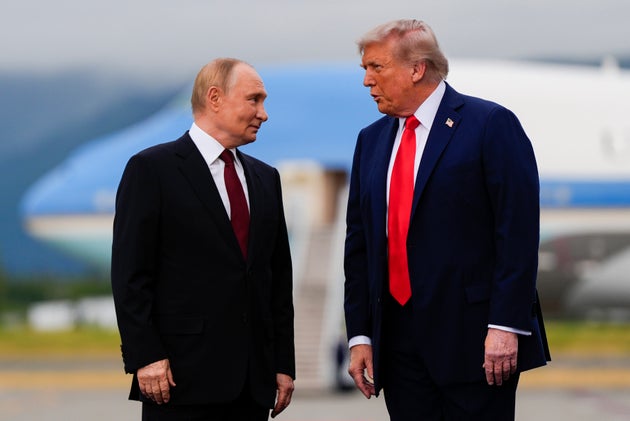 Donald Trump and Vladimir Putin in Alaska in August.