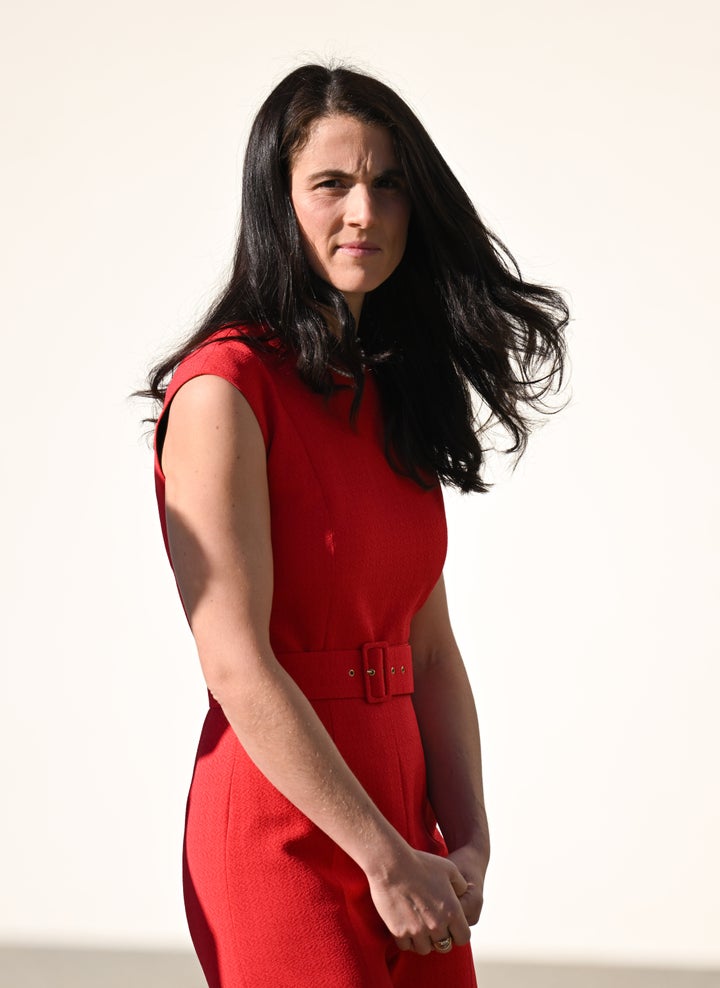 BOSTON, MASSACHUSETTS - DECEMBER 02: Tatiana Schlossberg waits to greet Prince William, Prince of Wales during his visit to John F. Kennedy Presidential Library and Museum on December 02, 2022 in Boston, Massachusetts. (Photo by Karwai Tang/WireImage)