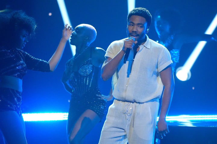 FILE - Donald Glover performs during the BET Awards on Sunday, June 30, 2024, at the Peacock Theater, in Los Angeles. (AP Photo/Chris Pizzello, File)