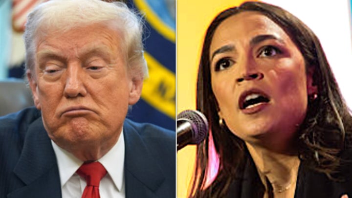 Alexandria Ocasio-Cortez Gives Trump State Speech That's Chilling 1 Alexandria Ocasio-Cortez (R) said Donald Trump's (L) mental state is questionable.