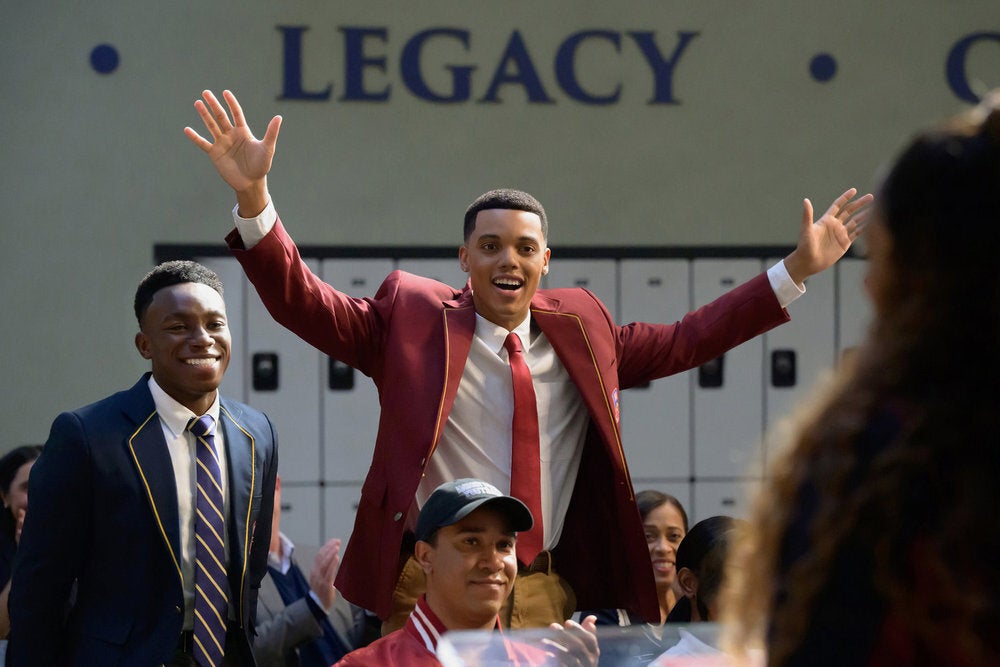 In conversation with HuffPost, "Bel-Air" star Jabari Banks (center) reflects on his four-season journey and the breakout role that changed his life.