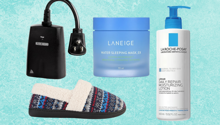 Outdoor plugs, slippers, overnight mask and cleanser