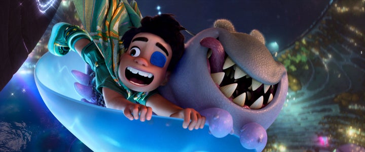 Elio (voice of Yonas Kibreab), a space fanatic with an active imagination, finds himself on a cosmic misadventure where he must form new bonds with eccentric alien lifeforms, including Glordon (voice of Remy Edgerly), a tender-hearted princeling.