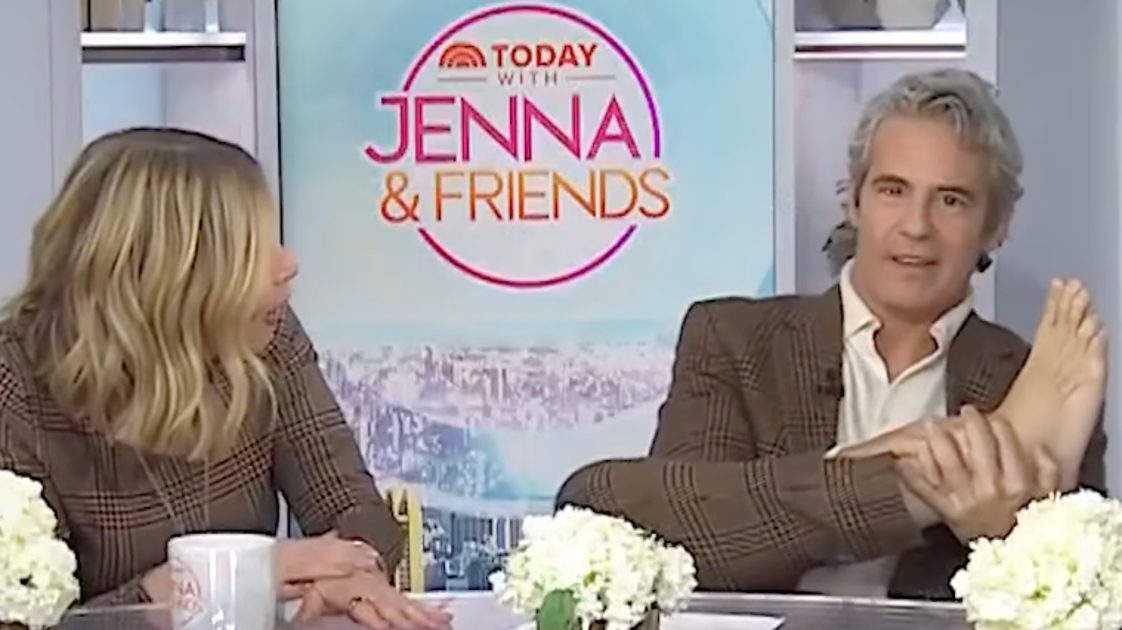 Andy Cohen Shows His 'Beautiful' Feet On Live TV And Jenna Bush Hager Loses It