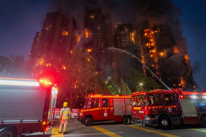 Dying Toll In Hong Kong Excessive-Rise Fireplace Rises To 36, With 279 Nonetheless Lacking 1 Firefighters work to extinguish a fire which broke out at Wang Fuk Court, a residential estate in the Tai Po district of Hong Kong's New Territories, Wednesday, Nov. 26 2025. (AP Photo/Chan Long Hei)