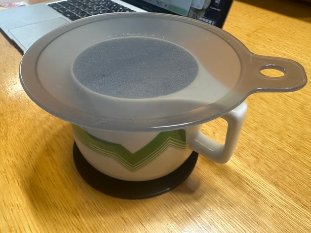 マグカップの蓋に