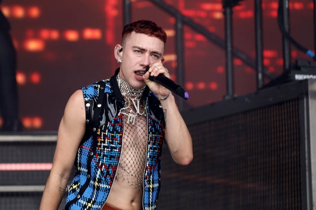 Olly Alexander performing at Glastonbury in 2019