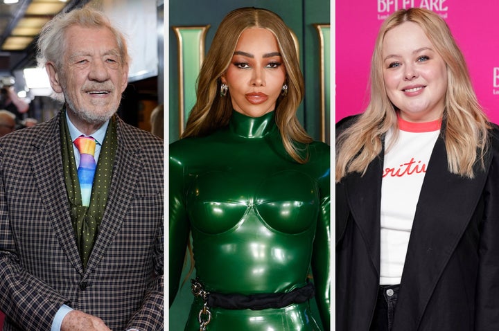 Ian McKellen, Munroe Bergdorf and Nicola Coughlan