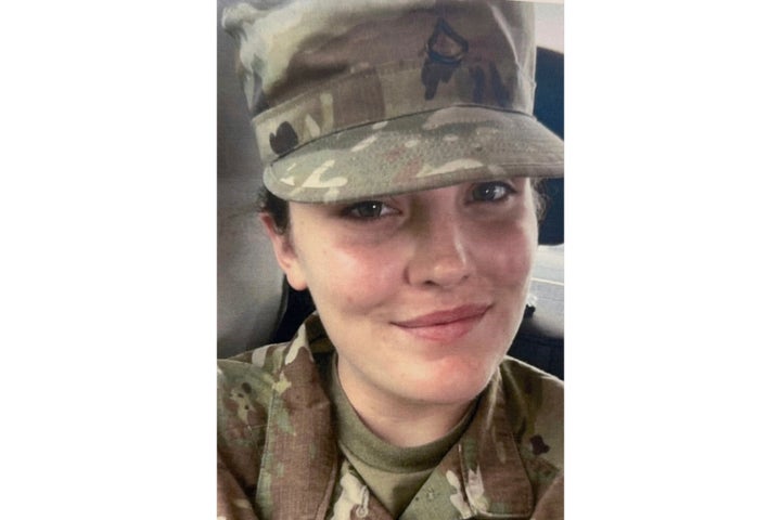 This photo provided by the U.S. Attorney's Office on Thursday, Nov. 27, 2025, shows National Guard member Specialist Sarah Beckstrom. (U.S. Attorney's Office via AP)