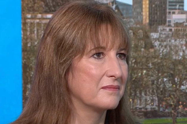 Rachel Reeves awkwardly watches her interview from a year ago.