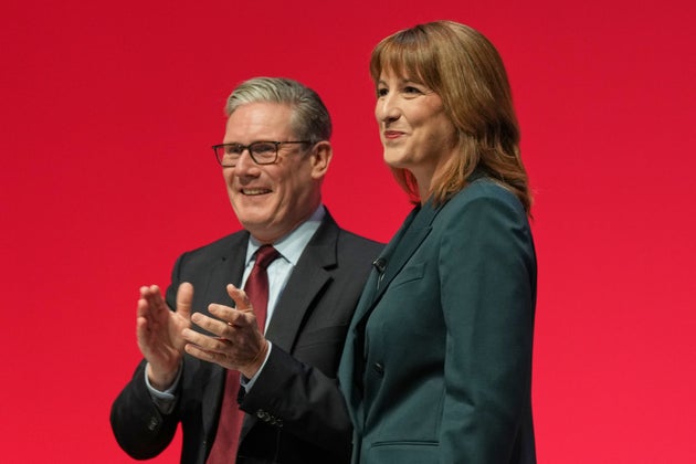 Rachel Reeves and Keir Starmer at the Labour conference in October.