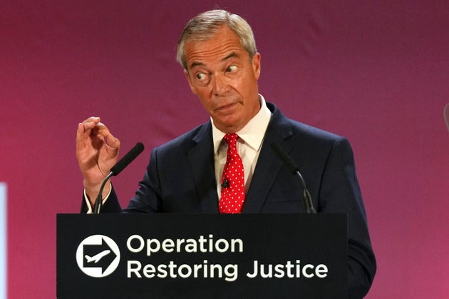 Reform party leader Nigel Farage