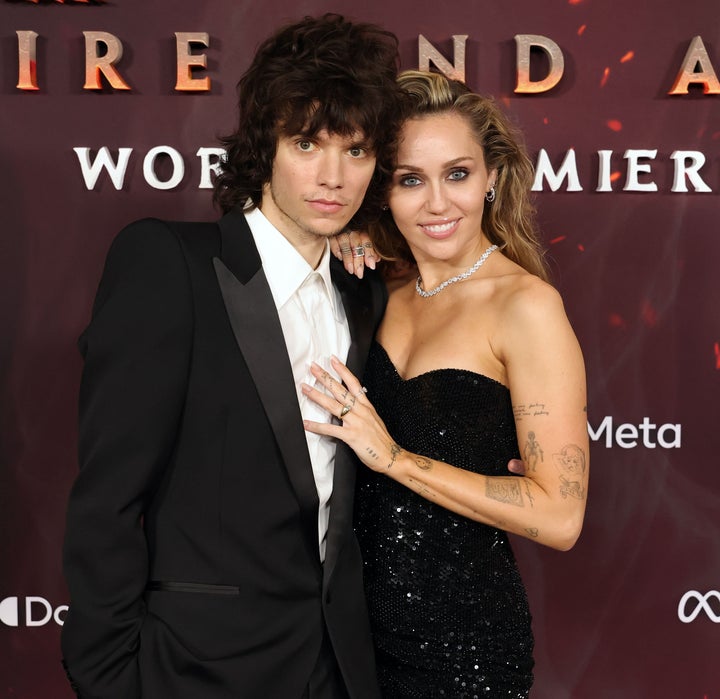 Miley Cyrus, right, and Maxx Morando have been romantically linked since 2021.