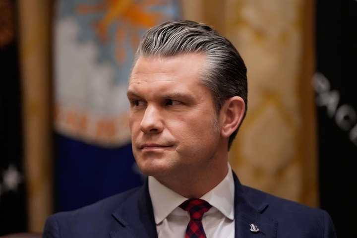 Defense Secretary Pete Hegseth is a defendant in a lawsuit filed by The New York Times on Thursday.