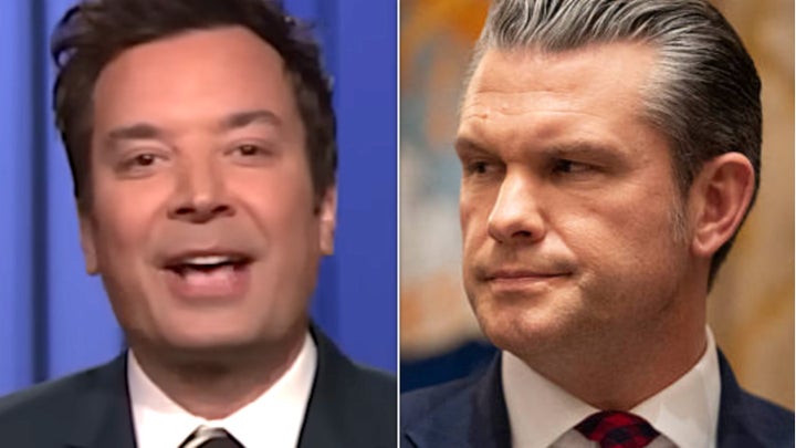 Jimmy Fallon guts Pete Hegseth out of nowhere with a brutal phrase 1 Jimmy Fallon, left, spoke about Pete Hegseth on Wednesday
