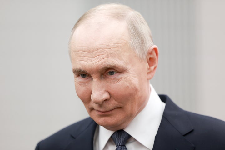 Russian President Vladimir Putin attends an international forum of civil participation "We Are Together" in Moscow, Russia, Wednesday, Dec. 3, 2025. (Alexander Shcherbak, Sputnik, Kremlin Pool Photo via AP)