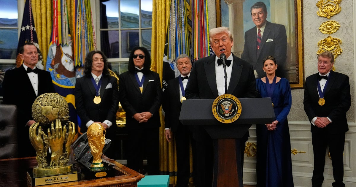 Trump Awards Medals To The Kennedy Center Honorees In An Oval Office Ceremony