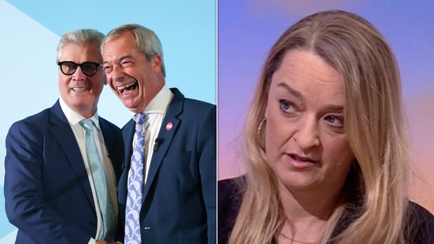 Lord Offord and Nigel Farage, Laura Kuenssberg on the BBC