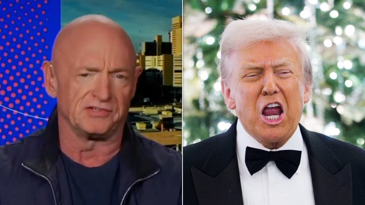 Sen. Mark Kelly (D-Ariz.) and President Donald Trump have clashed over the Democrat. 