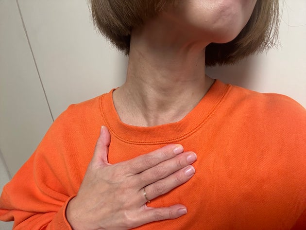 本当に首まわりがしっとり