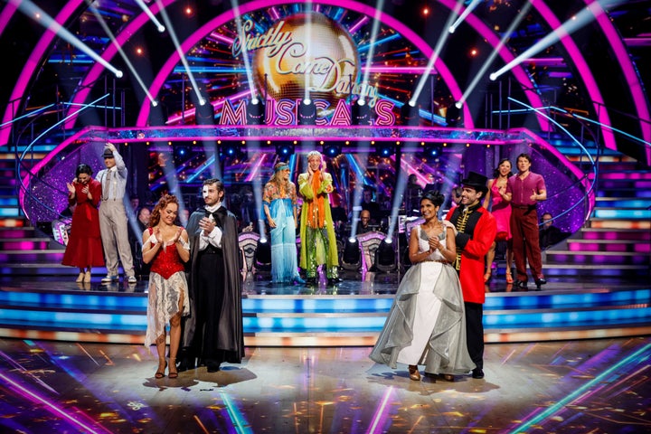 The cast of Strictly Come Dancing 2025 in the studio as we’re more used to seeing it