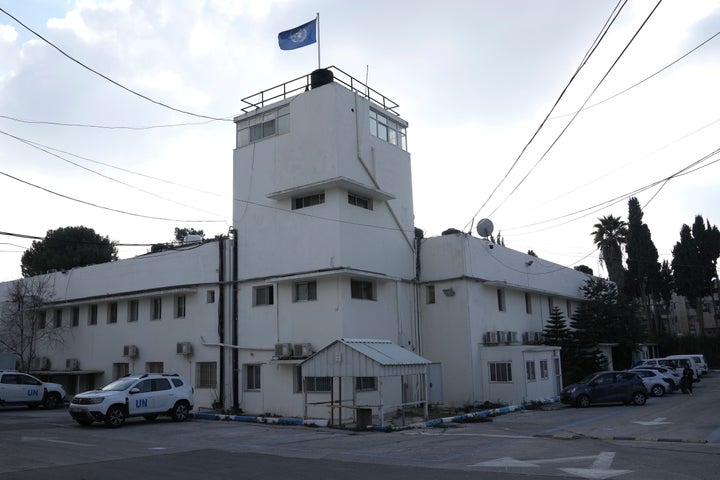 Offices of the United Nations agency for Palestinian refugees, known as UNRWA, are seen in the Shuafat refugee camp in Jerusalem, on Jan. 27, 2025.