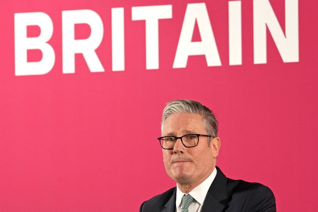 Britain's Prime Minister Keir Starmer delivers a speech in central London, Monday, Dec. 1, 2025. 