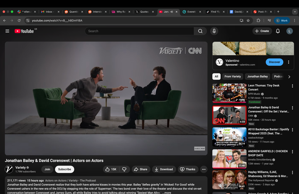 An actor congratulated Jonathan Bailey on his 1 An actor congratulated Jonathan Bailey on his