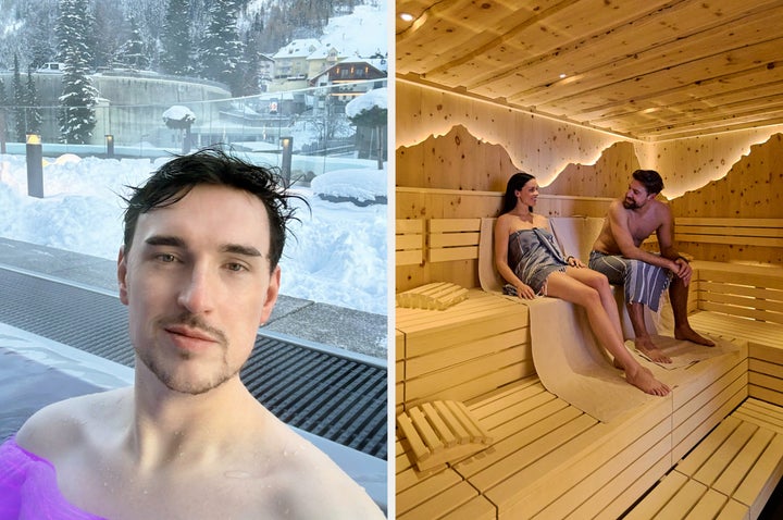 Gostei especialmente da piscina exterior do Silvretta Spa Ischgl, que também tem muitas saunas.