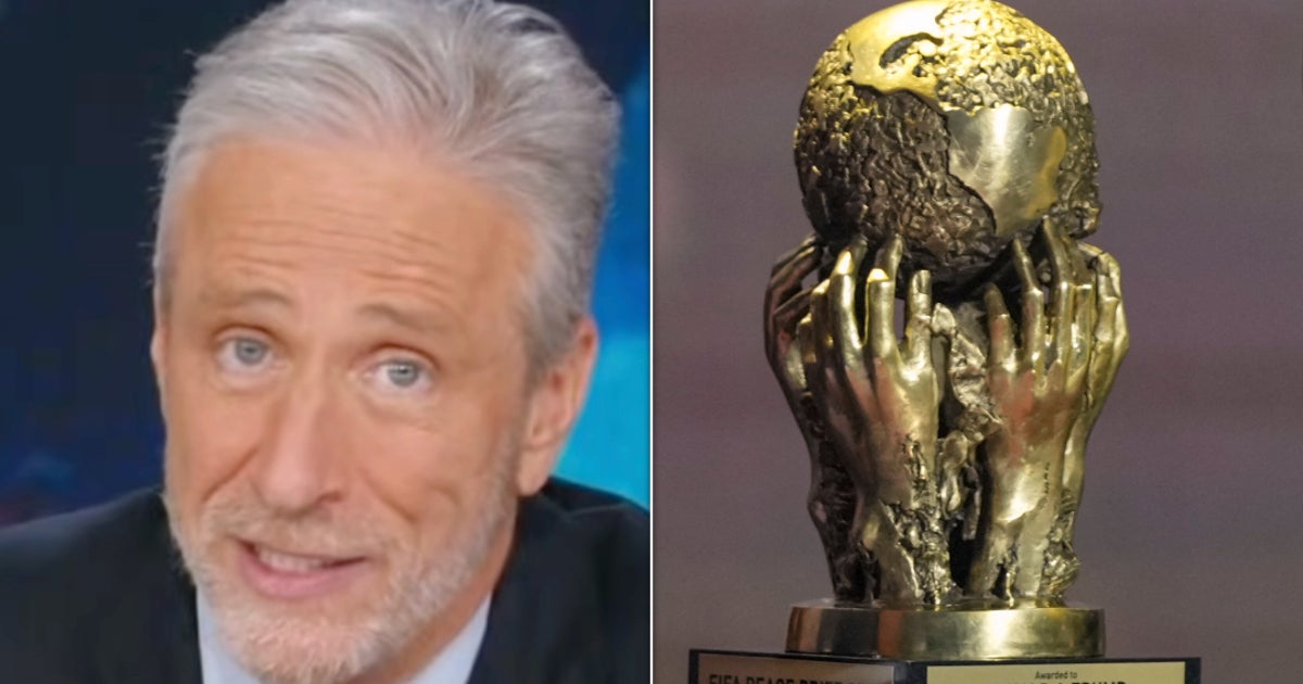 Jon Stewart Imagines How FIFA Designed Trump's Prize — And You Can't Unsee It