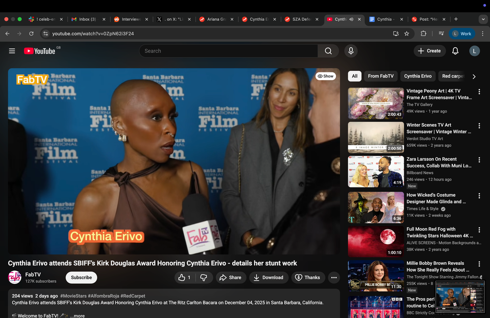 Cynthia Erivo had a great response when an interviewer repeatedly called her out