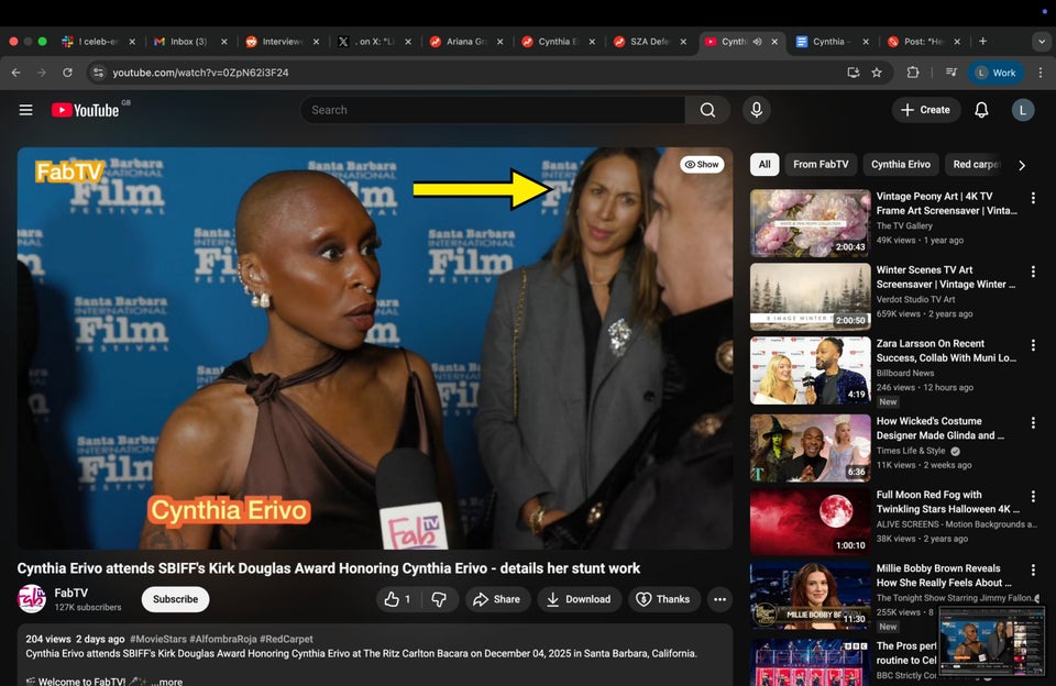 Cynthia Erivo had a great response when an interviewer repeatedly called her out