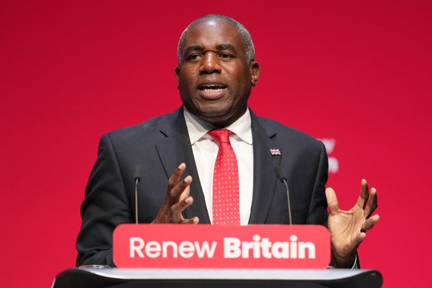 David Lammy speaking at the Labour Party conference in September.